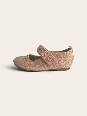 Adamumu Little Girl Pink Sparkly Ballet Flats Size 10